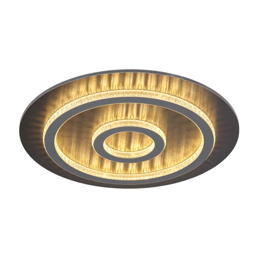 Globo - LED Stmívatelné stropní svítidlo LED/40W/230V 3000-6500K pr. 45 cm antracit + dálkové ovládání
