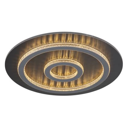 Globo - LED Stmívatelné stropní svítidlo LED/40W/230V 3000-6500K pr. 45 cm antracit + dálkové ovládání