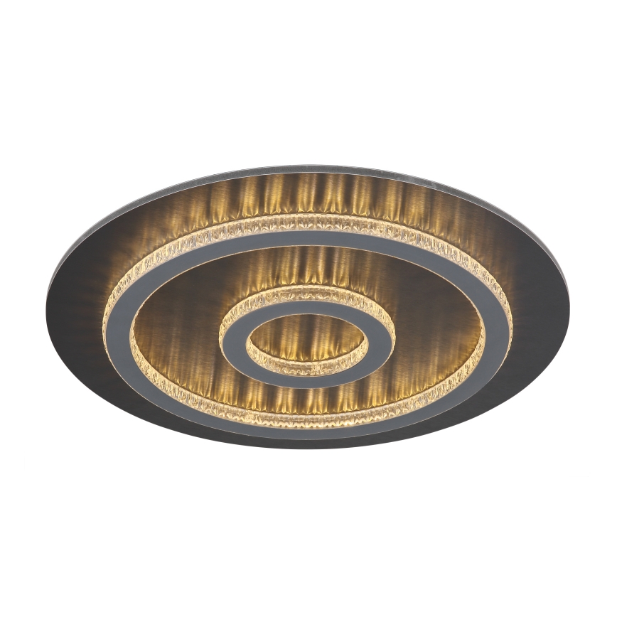 Globo - LED Stmívatelné stropní svítidlo LED/40W/230V 3000-6500K pr. 45 cm antracit + dálkové ovládání