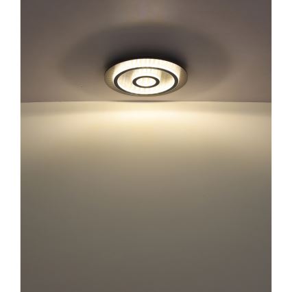 Globo - LED Stmívatelné stropní svítidlo LED/40W/230V 3000-6500K pr. 45 cm antracit + dálkové ovládání
