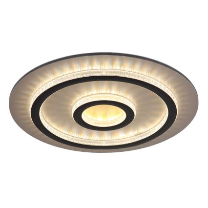 Globo - LED Stmívatelné stropní svítidlo LED/40W/230V 3000-6500K pr. 45 cm černá + dálkové ovládání