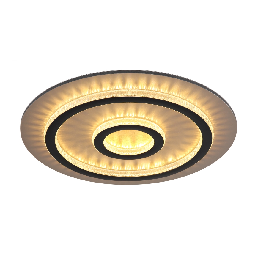 Globo - LED Stmívatelné stropní svítidlo LED/40W/230V 3000-6500K pr. 45 cm černá + dálkové ovládání