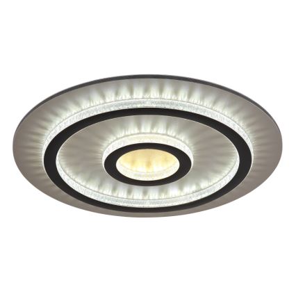 Globo - LED Stmívatelné stropní svítidlo LED/40W/230V 3000-6500K pr. 45 cm černá + dálkové ovládání