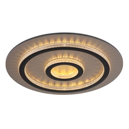 Globo - LED Stmívatelné stropní svítidlo LED/40W/230V 3000-6500K pr. 45 cm černá + dálkové ovládání