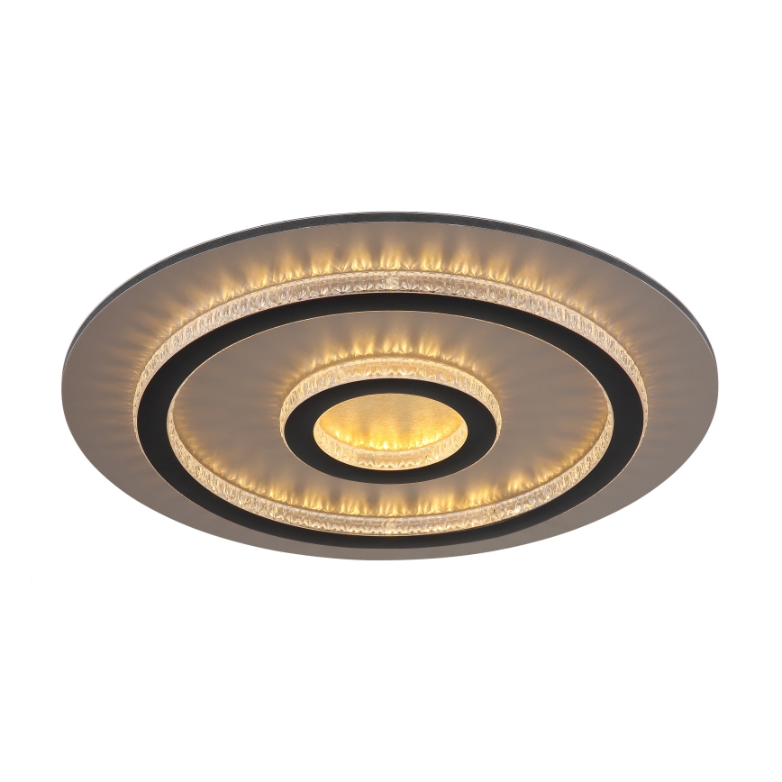 Globo - LED Stmívatelné stropní svítidlo LED/40W/230V 3000-6500K pr. 45 cm černá + dálkové ovládání