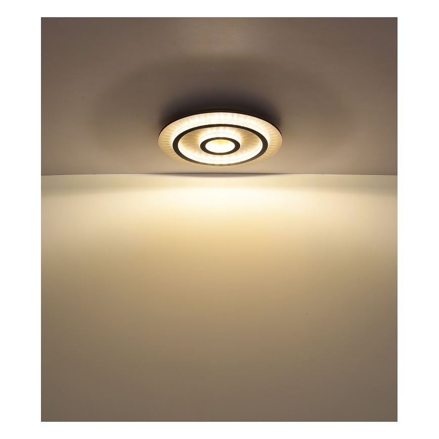 Globo - LED Stmívatelné stropní svítidlo LED/40W/230V 3000-6500K pr. 45 cm černá + dálkové ovládání