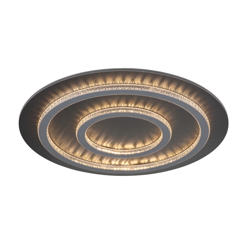 Globo - LED Stmívatelné stropní svítidlo LED/60W/230V 3000-6500K pr. 55 cm antracit + dálkové ovládání