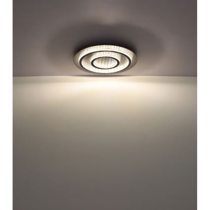 Globo - LED Stmívatelné stropní svítidlo LED/60W/230V 3000-6500K pr. 55 cm antracit + dálkové ovládání