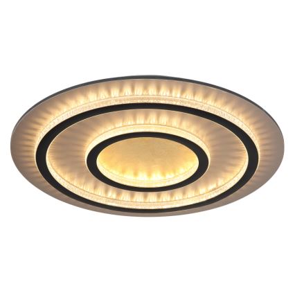 Globo - LED Stmívatelné stropní svítidlo LED/60W/230V 3000-6500K pr. 55 cm černá + dálkové ovládání
