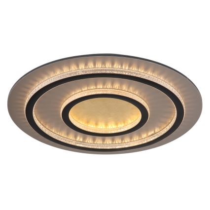 Globo - LED Stmívatelné stropní svítidlo LED/60W/230V 3000-6500K pr. 55 cm černá + dálkové ovládání