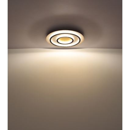 Globo - LED Stmívatelné stropní svítidlo LED/60W/230V 3000-6500K pr. 55 cm černá + dálkové ovládání