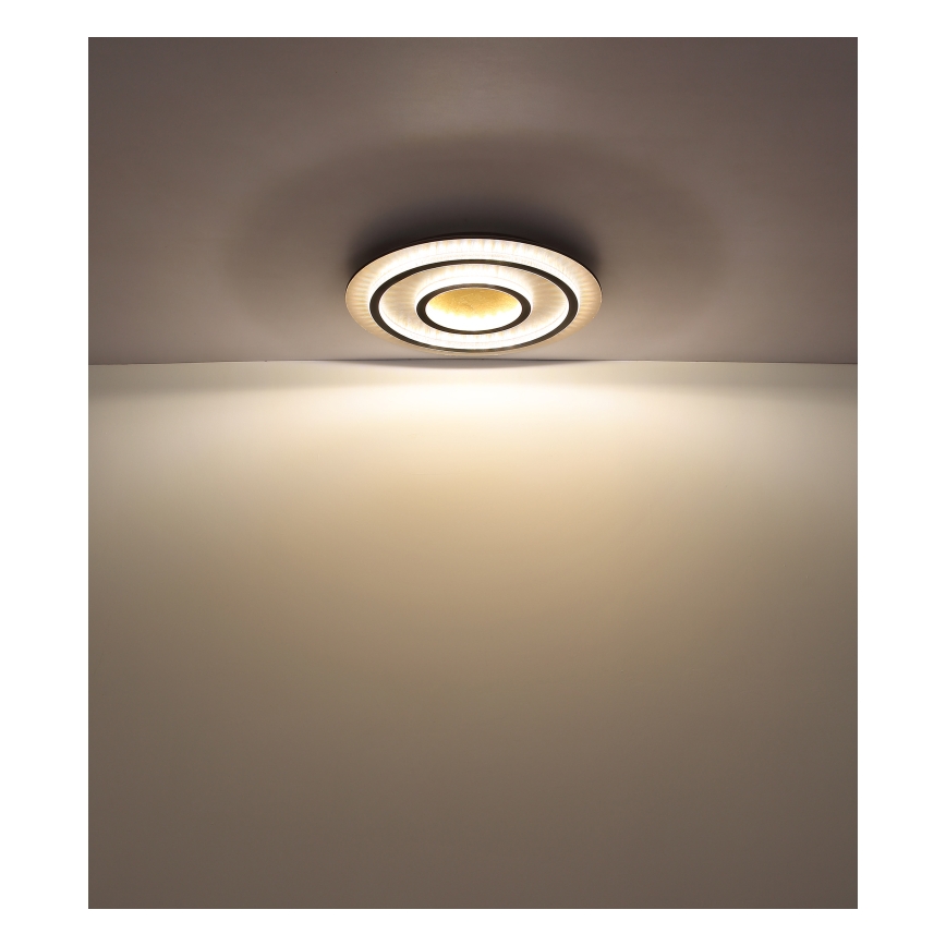 Globo - LED Stmívatelné stropní svítidlo LED/60W/230V 3000-6500K pr. 55 cm černá + dálkové ovládání