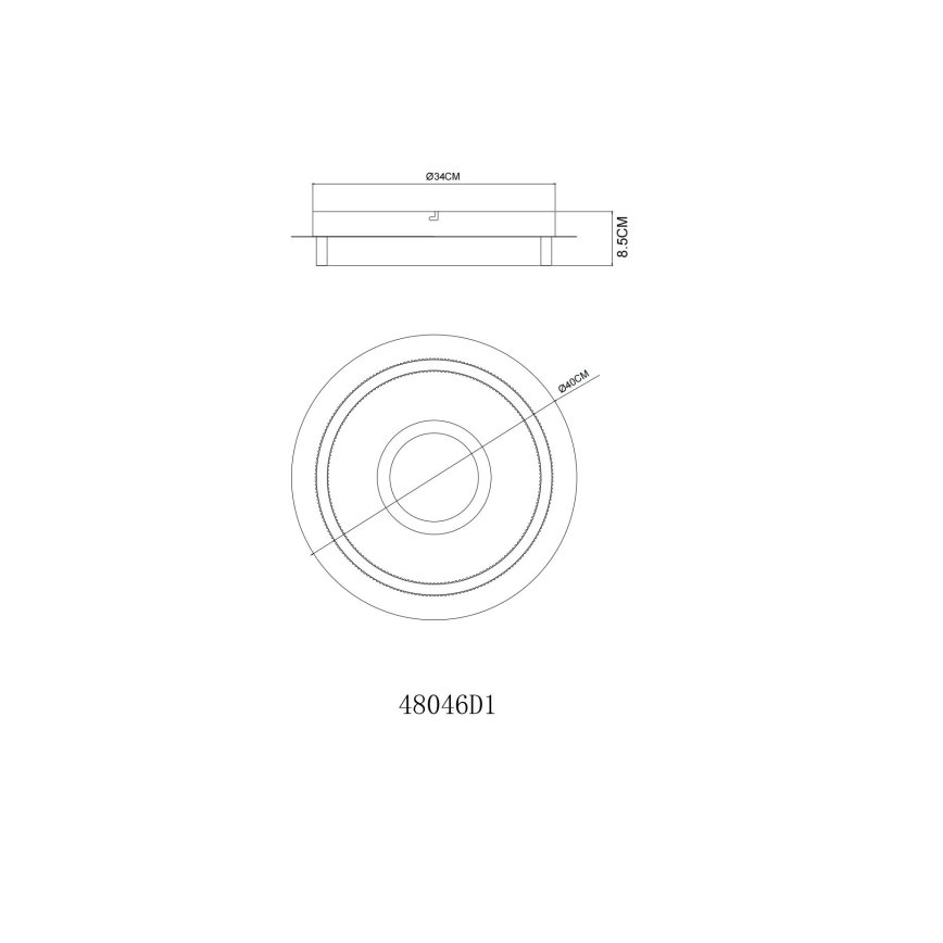 Globo - LED Stropní svítidlo LED/24W/230V 3000K pr. 40 cm