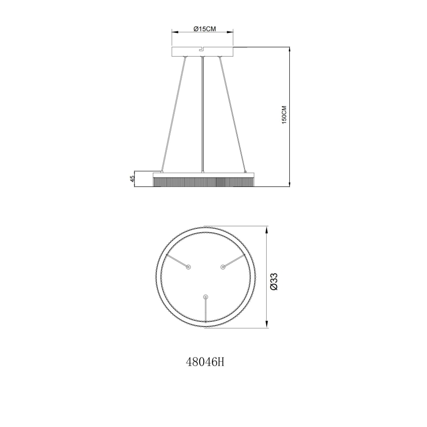 Globo - LED Lustr na lanku LED/16W/230V 3000K
