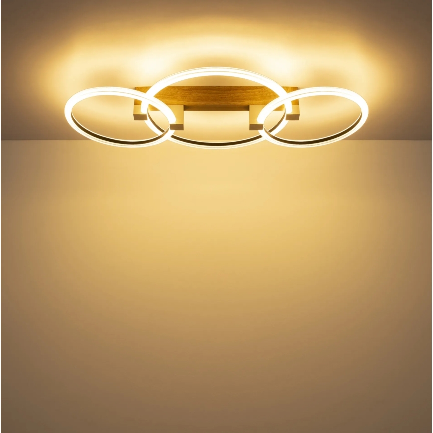 Globo - LED Stropní svítidlo LED/40W/230V 3000K 76,1x38 cm hnědá