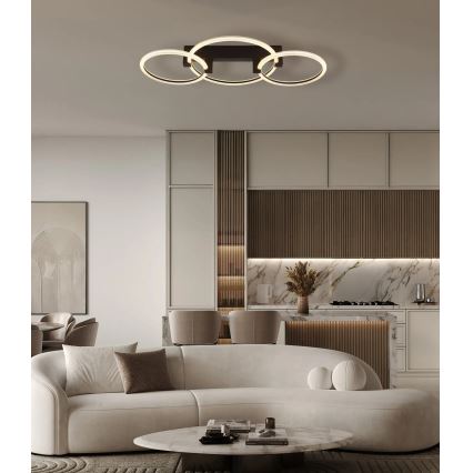 Globo - LED Stropní svítidlo LED/40W/230V 3000K 76,1x38 cm černá