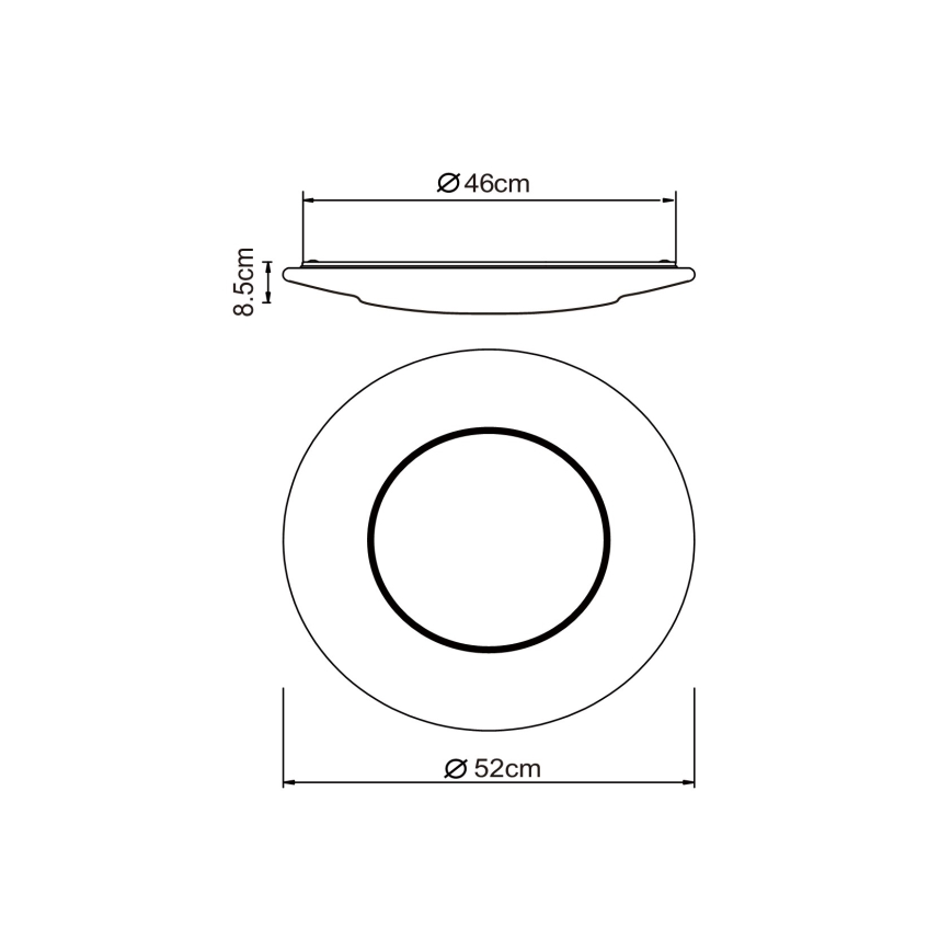 Globo - LED Stropní svítidlo LED/24W/230V 3000/4500/6500K