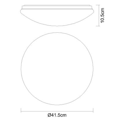 Globo - LED RGB Stmívatelné stropní svítidlo LED/24W/230V + LED/8W 2700-6500K pr. 41 cm + dálkové ovládání