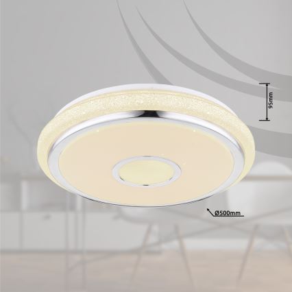 Globo - LED Stmívatelné stropní svítidlo LED/40W/230V 2700-6500K + dálkové ovládání