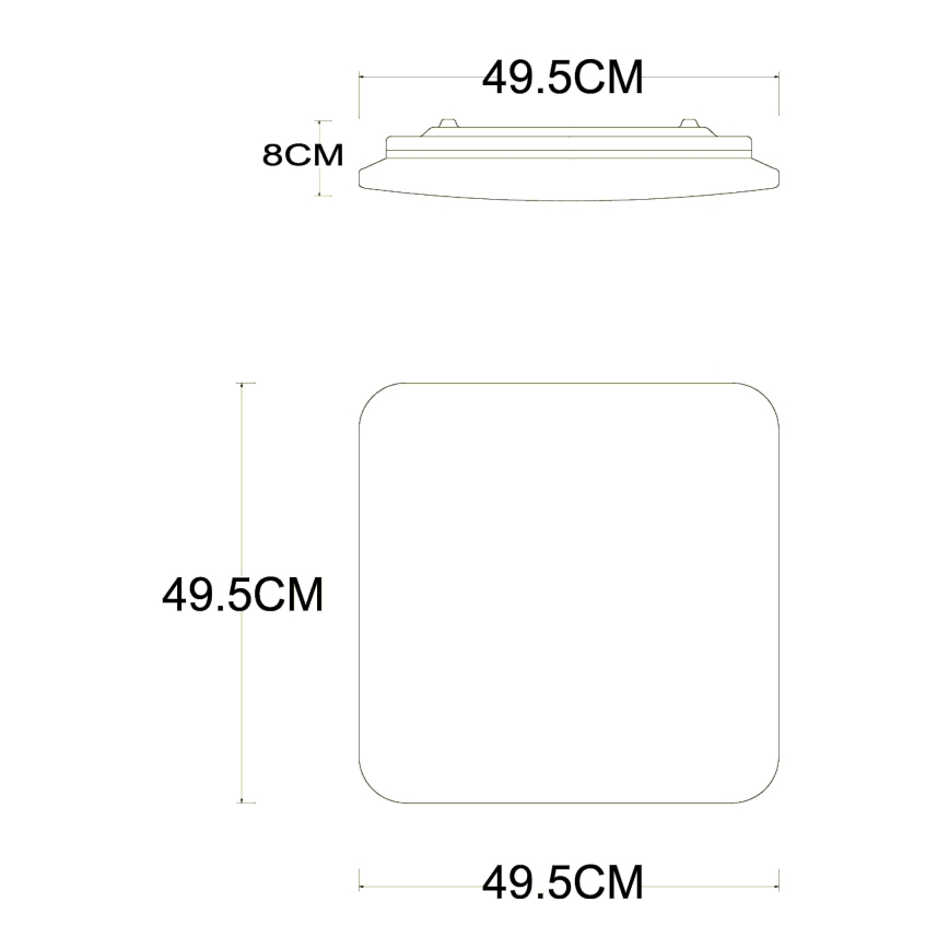 Globo - LED Stmívatelné stropní svítidlo LED/40W/230V 2700-6500K pr. 50 cm Wi-Fi Tuya + dálkové ovládání