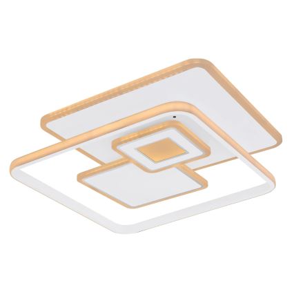 Globo - LED Stmívatelné stropní svítidlo LED/50W/230V 2700-6000K Wi-Fi Tuya 50,3x50,3 cm + dálkové ovládání