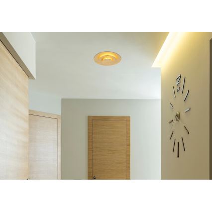 Globo - LED Stropní svítidlo LED/18W/230V 3000K pr. 18 cm zlatá