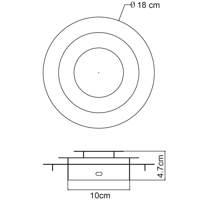 Globo - LED Stropní svítidlo LED/18W/230V 3000K pr. 18 cm zlatá