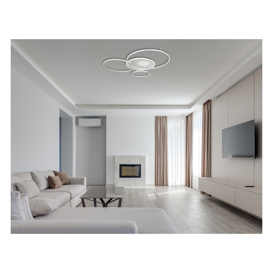 Globo - LED Stmívatelné stropní svítidlo LED/70W/230V 2700-6500K matný chrom + dálkové ovládání