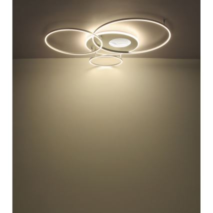 Globo - LED Stmívatelné stropní svítidlo LED/70W/230V 2700-6500K matný chrom + dálkové ovládání