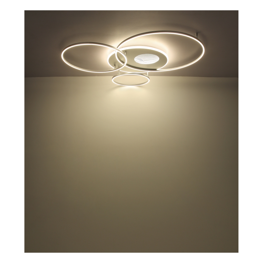 Globo - LED Stmívatelné stropní svítidlo LED/70W/230V 2700-6500K matný chrom + dálkové ovládání