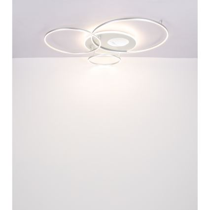 Globo - LED Stmívatelné stropní svítidlo LED/70W/230V 2700-6500K matný chrom + dálkové ovládání