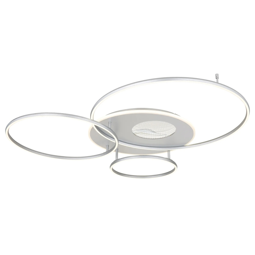 Globo - LED Stmívatelné stropní svítidlo LED/70W/230V 2700-6500K Wi-Fi Tuya matný chrom + dálkové ovládání