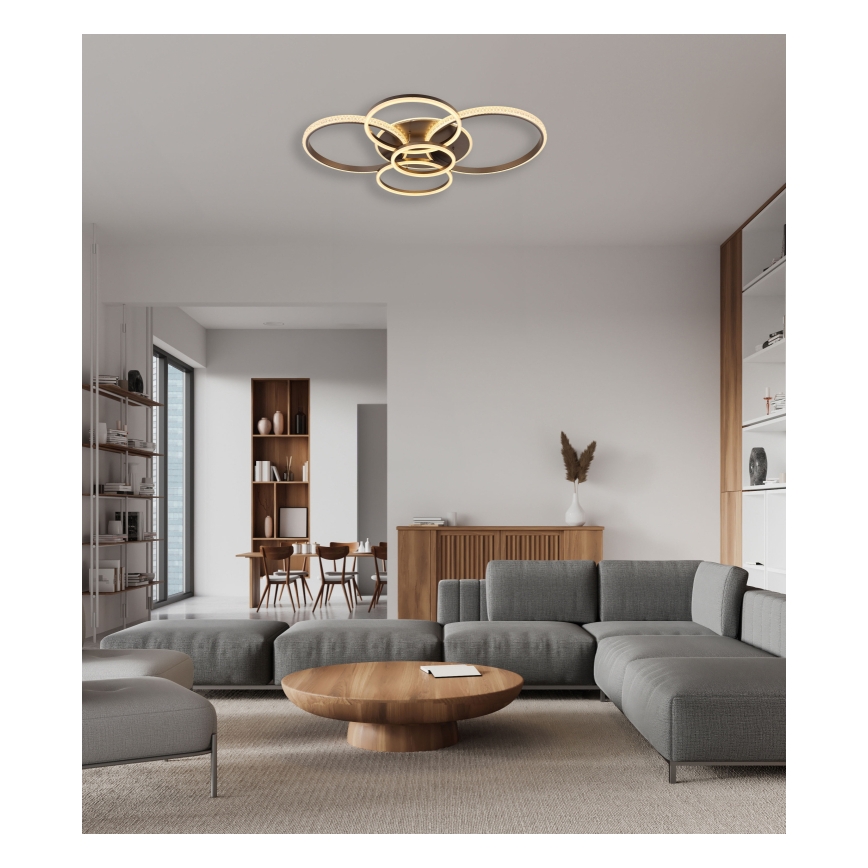 Globo - LED Stropní svítidlo LED/70W/230V 3000K 88x110 cm antracit