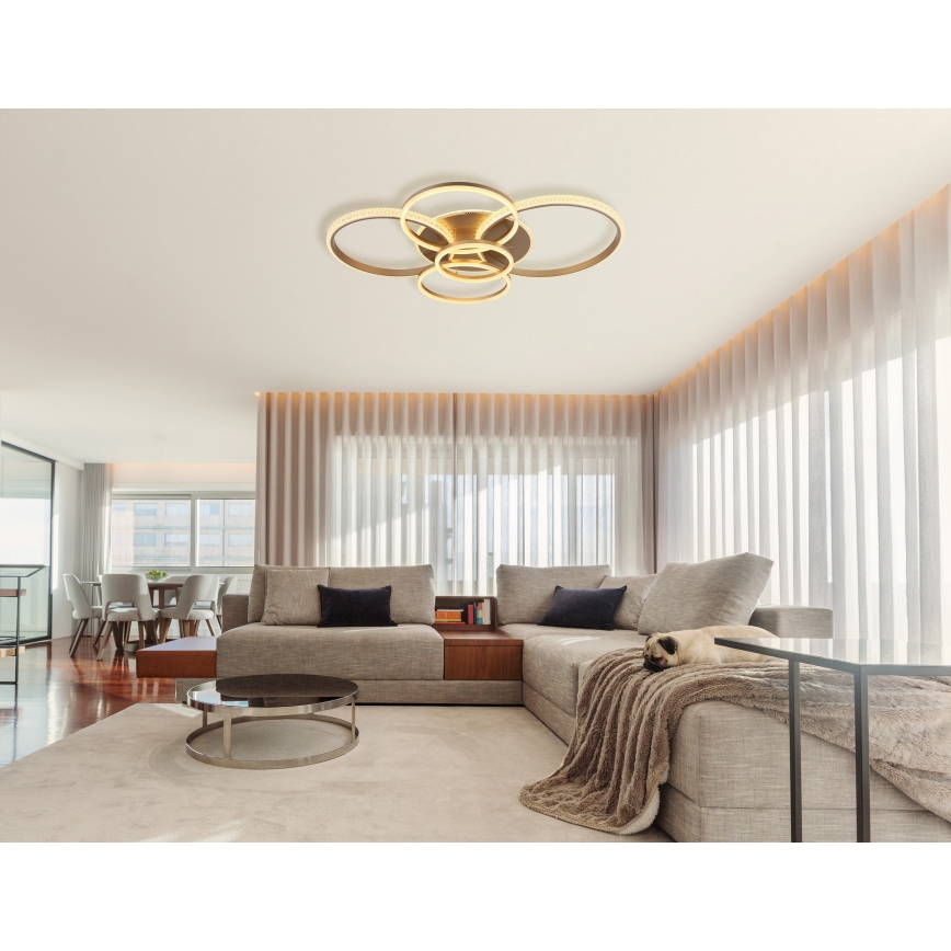 Globo - LED Stropní svítidlo LED/70W/230V 3000K 88x110 cm béžová