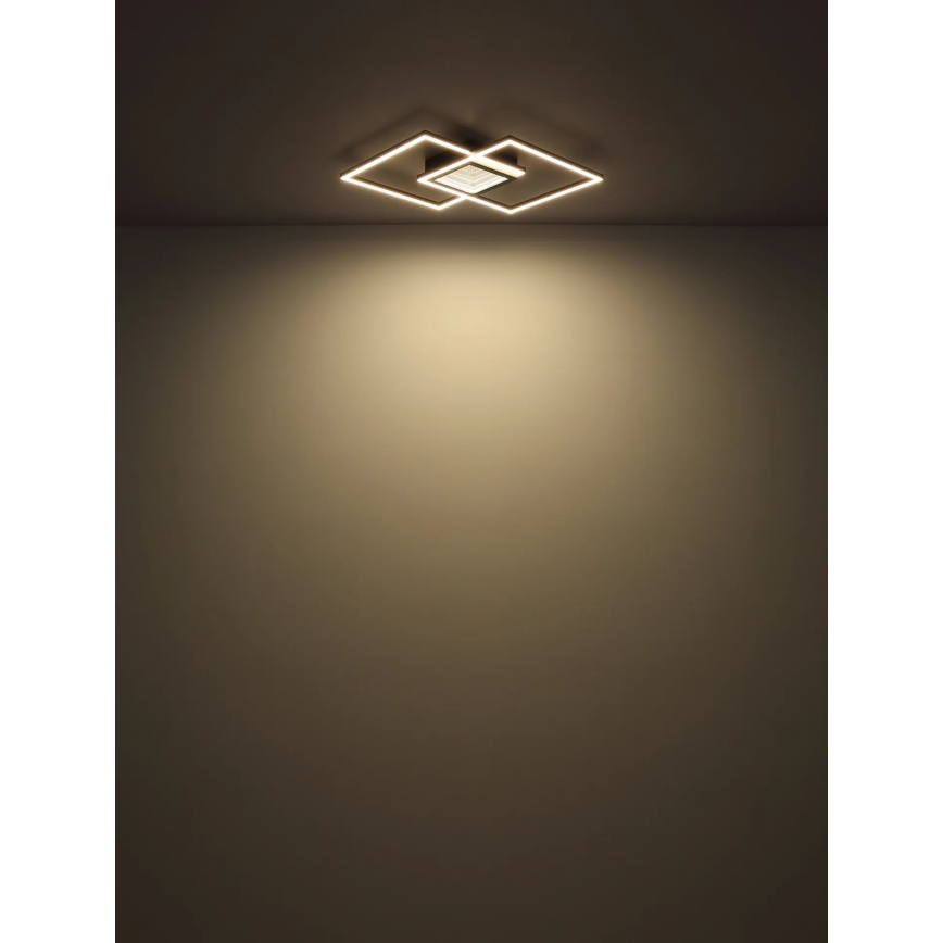 Globo - LED Stmívatelné stropní svítidlo LED/32W/230V 2700-6500K 42,6x42,6 cm černá + dálkové ovládání