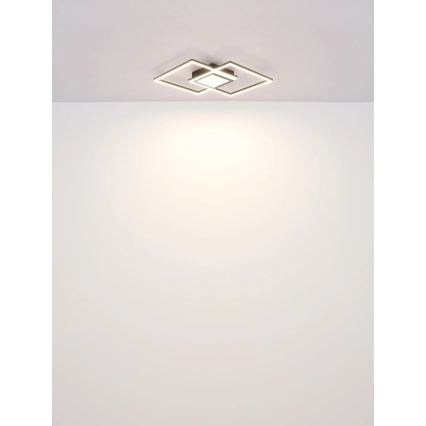Globo - LED Stmívatelné stropní svítidlo LED/32W/230V 2700-6500K 42,6x42,6 cm černá + dálkové ovládání