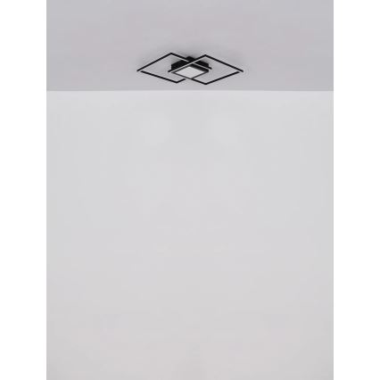 Globo - LED Stmívatelné stropní svítidlo LED/32W/230V 2700-6500K 42,6x42,6 cm černá + dálkové ovládání