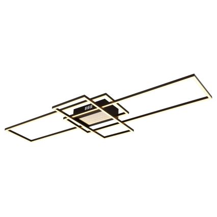 Globo - LED Stmívatelné stropní svítidlo LED/60W/230V 2700-6500K 42x110,8 cm černá + dálkové ovládání