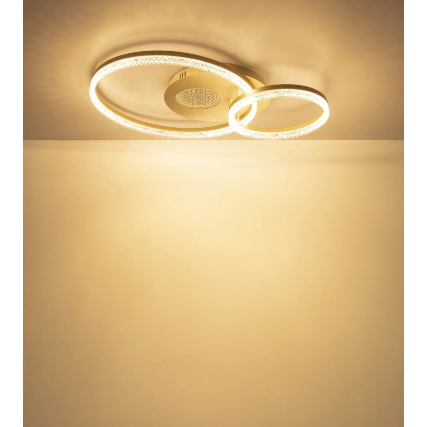 Globo - LED Stropní svítidlo LED/30W/230V 3000K 70x50 cm béžová