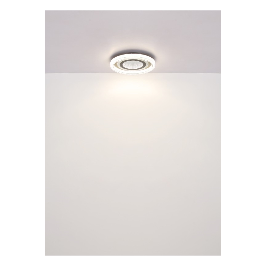 Globo - LED Stmívatelné stropní svítidlo LED/48W/230V 2700-6000K pr. 48 cm antracit + dálkové ovládání