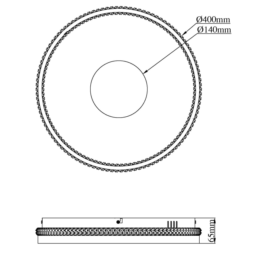 Globo - LED Stmívatelné stropní svítidlo LED/30W/230V 2700-6500K pr. 41 cm + dálkové ovládání