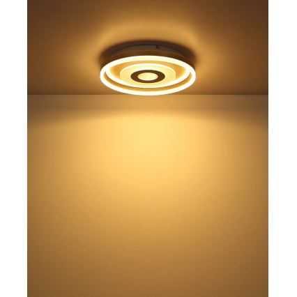 Globo - LED Stropní svítidlo LED/24W/230V 3000K pr. 40 cm travertin