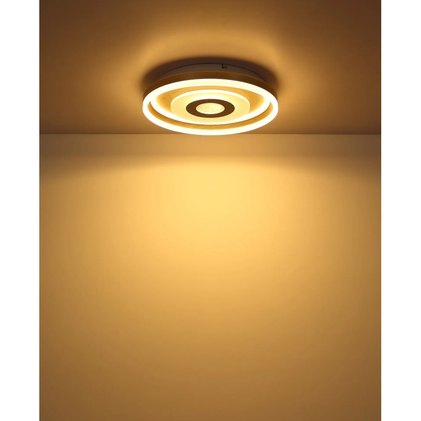 Globo - LED Stropní svítidlo LED/24W/230V 3000K pr. 40 cm travertin