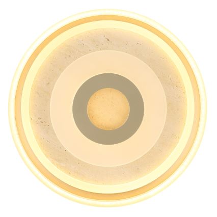 Globo - LED Stropní svítidlo LED/24W/230V 3000K pr. 40 cm travertin