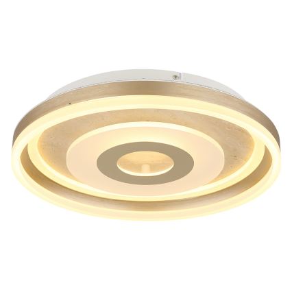 Globo - LED Stropní svítidlo LED/24W/230V 3000K pr. 40 cm travertin