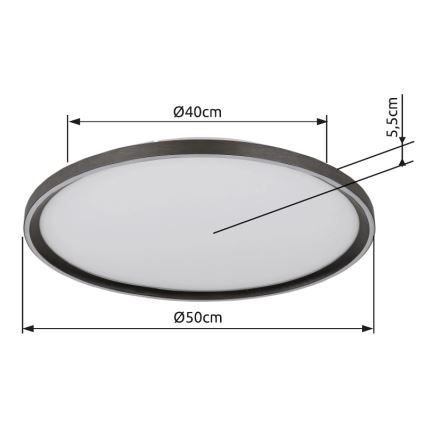 Globo - LED Stmívatelné stropní svítidlo LED/48W/230V pr. 50 cm 2700-6000K + dálkové ovládání