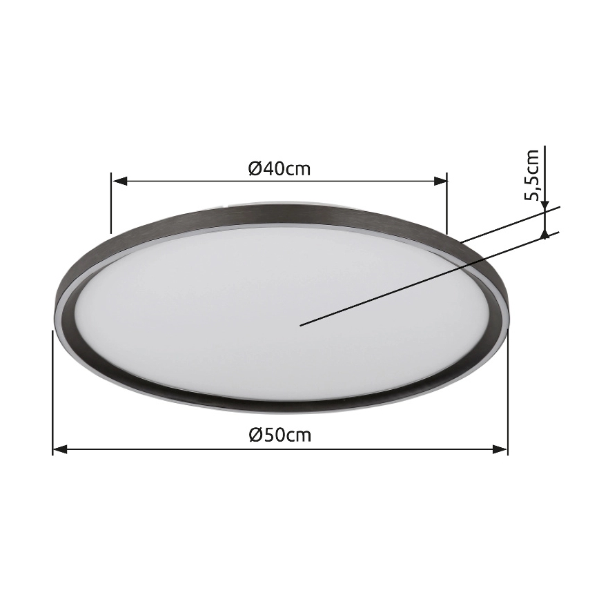 Globo - LED Stmívatelné stropní svítidlo LED/48W/230V pr. 50 cm 2700-6000K + dálkové ovládání