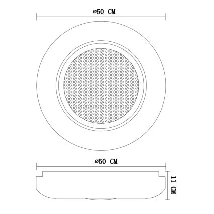 Globo - LED Stmívatelné stropní svítidlo LED/40W/230V + dálkové ovládání