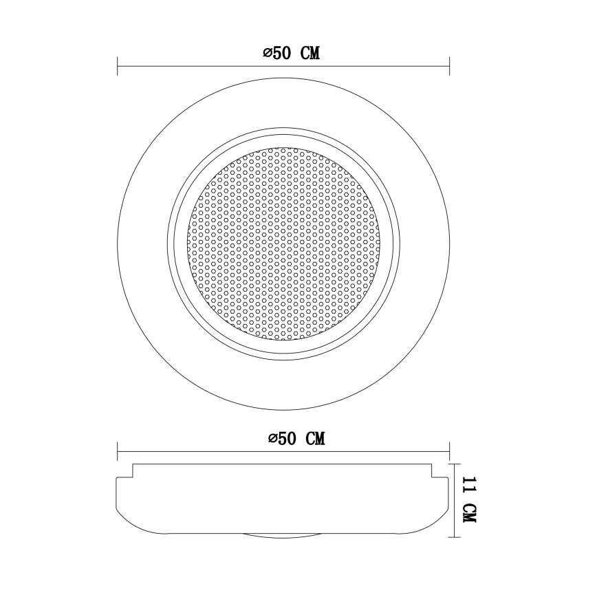 Globo - LED Stmívatelné stropní svítidlo LED/40W/230V + dálkové ovládání