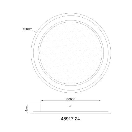 Globo - LED Stmívatelné stropní svítidlo LED/24W/230V 2700-6000K + dálkové ovládání